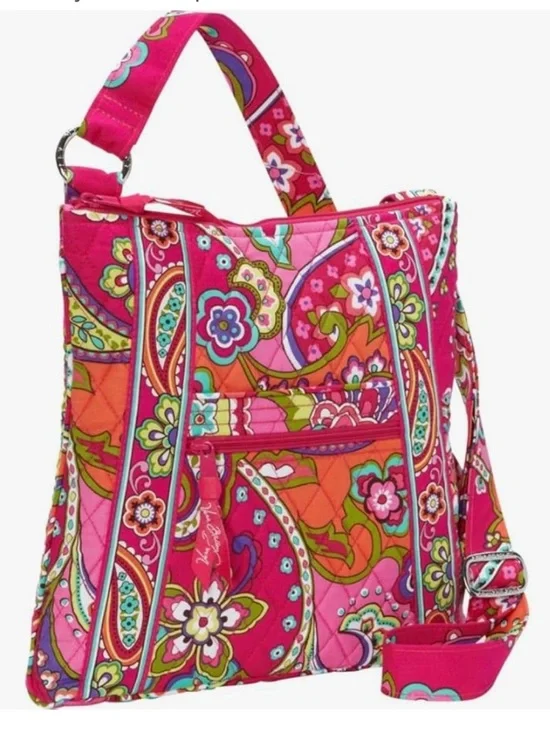 Vera Bradley Hipster Bag in Pink Swirls NWT - Picture 1 of 6